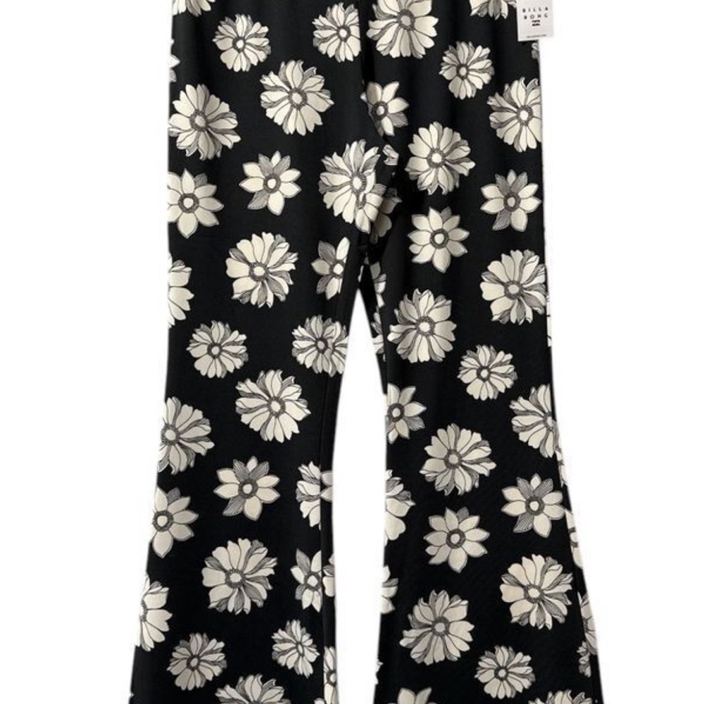 Floral Black and White Bottoms Small